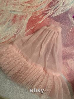 Exquisite! Rare Designer COSSETTE Blythe Doll PINK Sequin Maxi Gown Dress