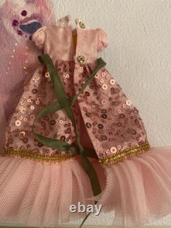 Exquisite! Rare Designer COSSETTE Blythe Doll PINK Sequin Maxi Gown Dress