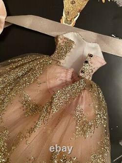 Exquisite! Rare Designer TRIOFORBLYTHE Blythe Doll Glitter Drip Gown Trio Dress