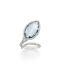 Featuring A Rare Rose-cut Fancy Vivid Blue 5.19ct Sapphire & White Cz Twist Ring