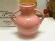Fiesta Rare Rose Pink Millennium Vase I New Withbox 2-handle Hlc Discontinued