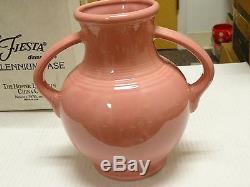 Fiesta RARE ROSE PINK Millennium Vase I NEW withbox 2-Handle HLC Discontinued