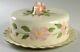 Franciscan Desert Rose Rare Cake Plate & Lid Cover Excellent Condition