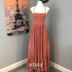 Free People Rare Extra Tropical Wood Rose Medium Queen Vacation Dress