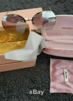 Gorgeous & Rare Miu Miu Rose Tinted/Pink Oversize Sunglasses. BNIB