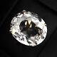 Gorgeous White Tourmaline Rare 26.5ct 925 Sterling Silver Rose Gold Ring Size 10