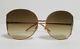 Gucci Women Sunglasses Metal Rose Gold Frame Gg 4208/s 4zgcc Rare Hard To Find