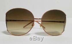 Gucci Women Sunglasses Metal Rose Gold Frame GG 4208/S 4ZGCC Rare Hard to Find