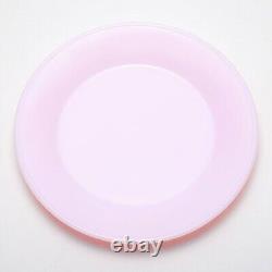 HERITAGE Fire-King Lunch Plate Rose-ite Color Pink Rare New MADE IN JAPAN