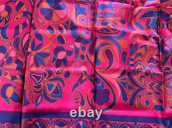 HERMESFOLKLOREPink, Rose Silk Scarf, 140 cmNew in Box withTags, RARE