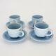 Htf Rare Christian Dior French Country Rose Blueberry Cups & Saucers (4)
