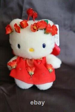 Hello Kitty Vintage RARE Rose Fairy Costume Plush (2002)