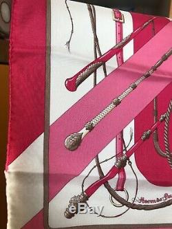 Hermes Foulard Gavroche Ultra Rare Sold Out White Pink Rose New
