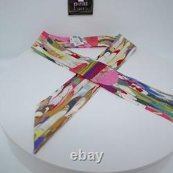 Hermes Twilly Marble Silk Twilly Japan Limited Rose Vert Violet Pink Pastel Rare