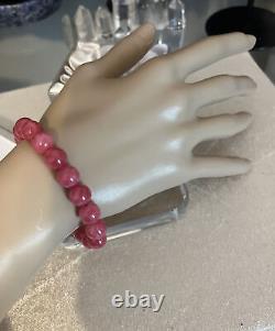 High Quality Rare Rhodochrosite Rose Ice Bracelet 10 Mm