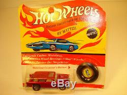 Hot Wheels Redline CLASSIC NOMAD Rose ON THE CARD WithPLASTIC BUTTON rare