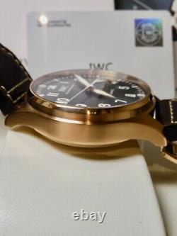 IWC Big Pilot Rose Gold 5009 RARE 99% LNIB MINTY Heavy Solid Gold Case 2 Straps