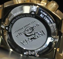 Invicta Men's Rare Subaqua Swiss Reserve Chrono Blue Dial Gold Steel Watch 16145