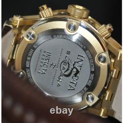 Invicta Men's Rare Subaqua Swiss Reserve Chrono Blue Dial Leather Watch 90120