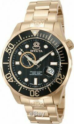Invicta Pro Diver 13699 Mens 18k Rose Gold Automatic Grand Diver Watch 47mm RARE