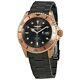 Invicta Pro Diver 23401 Men's Rose Gold / Black Luminous Quartz Watch 43mm Rare