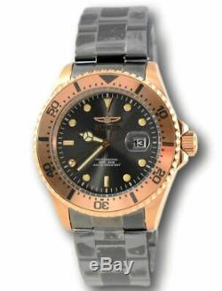 Invicta Pro Diver 23401 Men's Rose Gold / Black Luminous Quartz Watch 43mm RARE