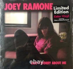 JOEY RAMONE? Don't Worry About Me Rare 2002 Limited Pink Marbled Vinyl LP Record