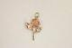 James Avery Retired 14k Yellow Gold Rose Charm With. 05ct Diamond Rare