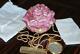 Judith Leiber Swarovski Crystal Rare Pink Rose Handbag Minaudiere Clutch