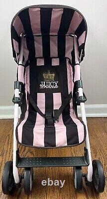 Juicy Couture Mclaren Baby DOLL Stroller Rare Pink/Brown Collaboration