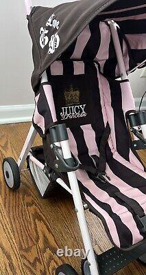 Juicy Couture Mclaren Baby DOLL Stroller Rare Pink/Brown Collaboration