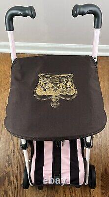 Juicy Couture Mclaren Baby DOLL Stroller Rare Pink/Brown Collaboration