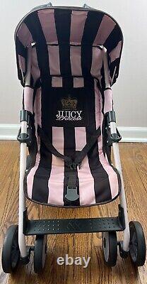 Juicy Couture Mclaren Baby DOLL Stroller Rare Pink/Brown Collaboration