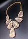 Kendra Scott Harlow Statement Necklace Pink Blush Pearl Rose Gold Retired Rare