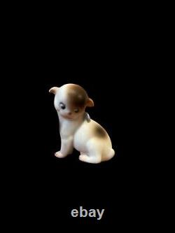 Kewpie Rare Doodle Dog Rose O'Neill Marked Brown Spots Sitting in a Chair