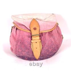 LOUIS VUITTON M93183 Monogram Denim Sunshine Shoulder Bag Rose Pink Rare