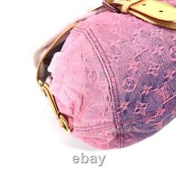 LOUIS VUITTON M93183 Monogram Denim Sunshine Shoulder Bag Rose Pink Rare