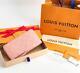 Louis Vuitton Zippy Wallet Empreinte Rose Ballerine Rare Pink Withbox Lv Auth #222