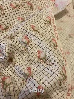 Laura Ashley fabric Rosamund X 5 Meters Stunning Rare Fabric Pink Country Roses