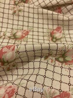 Laura Ashley fabric Rosamund X 5 Meters Stunning Rare Fabric Pink Country Roses