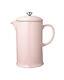 Le Creuset Coffee Pot With Metal Press French Style Antique Rose From Japan Rare