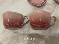 Le Creuset Heart Cup & Saucer Rose Quartz Obsolete Rare Pink