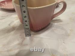 Le Creuset Heart Cup & Saucer Rose Quartz Obsolete Rare Pink