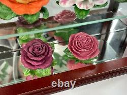 Lenox American Rose Garden RARE 10 pc Porcelain Flowers Set with Display COA Boxes