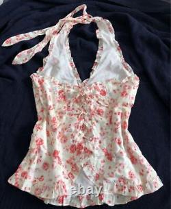 Liz Lisa Pink Rose Halter Neck Ruffle Tops Cami Super Rare