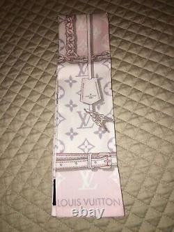 Louis Vuitton Bandeau Monogram Confidential Pink Rose Clair Silk Scarf Bnib Rare