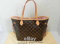 Louis Vuitton Monogram Neverfull MM Shoulder Bag GI0126 Rose Ballerine Rare