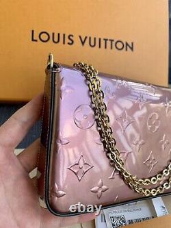 Louis Vuitton pochette Felicie monogram Rose Metallise RARE