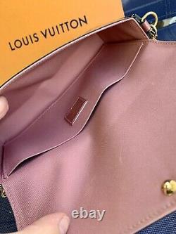 Louis Vuitton pochette Felicie monogram Rose Metallise RARE