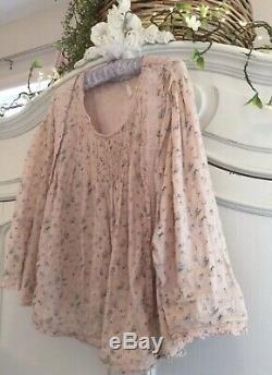 MAGNOLIA PEARL ELLIE Blouse, ANTIQUE BABY PERIWINKLE ROSE, SOLD OUT, RARE, NWT